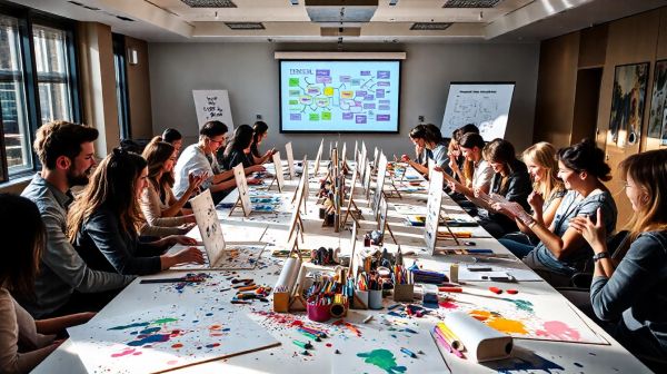 Activités artistiques pour renforcer l'esprit d'équipe en entreprise